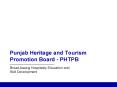 Punjab Heritage and Tourism Promotion Board - PHTPB PowerPoint PPT Presentation