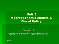 Unit 3 Macroeconomic Models PowerPoint PPT Presentation