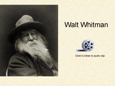 Walt Whitman