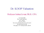 Dr. KOOP Valuation