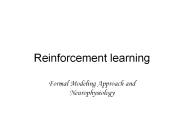 Reinforcement learning
