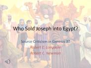 Who Sold Joseph into Egypt?