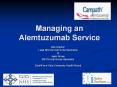 Managing an Alemtuzumab Service PowerPoint PPT Presentation