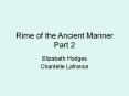 Rime of the Ancient Mariner Part 2 PowerPoint PPT Presentation