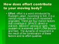 How does effort contribute to your moving body? PowerPoint PPT Presentation