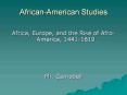 African-American Studies PowerPoint PPT Presentation