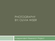 PHOTOGRAPHY BY: OLIVIA WISER