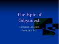 The Epic of Gilgamesh PowerPoint PPT Presentation