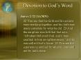 Devotion to God PowerPoint PPT Presentation