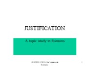 JUSTIFICATION