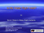Is My Water Right Valid?