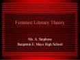 Feminist Literary Theory PowerPoint PPT Presentation