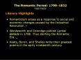 The Romantic Period: 1798 PowerPoint PPT Presentation