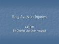 Ring Avulsion Injuries PowerPoint PPT Presentation