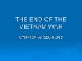 THE END OF THE VIETNAM WAR PowerPoint PPT Presentation