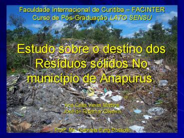 Estudo sobre o destino dos Res