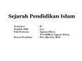 Sejarah Pendidikan Islam PowerPoint PPT Presentation