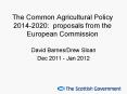 The Common Agricultural Policy 2014-2020: proposals from the European Commission PowerPoint PPT Presentation