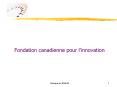 Fondation canadienne pour l PowerPoint PPT Presentation