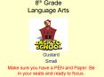 8th Grade Language Arts PowerPoint PPT Presentation