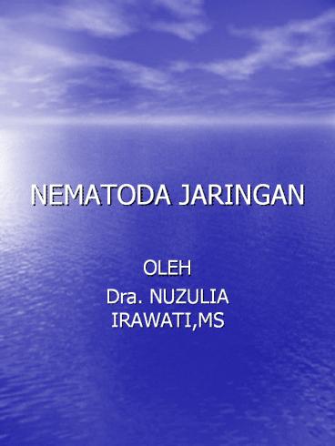 NEMATODA JARINGAN