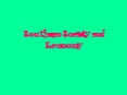 Southern Society and Economy PowerPoint PPT Presentation
