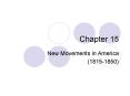 New Movements in America PowerPoint PPT Presentation