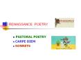 RENAISSANCE POETRY PowerPoint PPT Presentation
