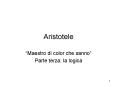 Aristotele PowerPoint PPT Presentation