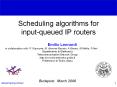 Scheduling algorithms for input-queued IP routers PowerPoint PPT Presentation