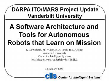 Visual Servoing Example