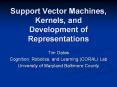 Support Vector Machines, Kernels, and Development of Representations PowerPoint PPT Presentation
