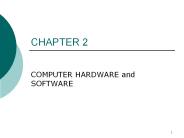 COMPUTER HARDWARE and SOFTWARE