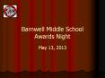 Barnwell Middle School Awards Night PowerPoint PPT Presentation