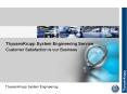 ThyssenKrupp System Engineering Service PowerPoint PPT Presentation