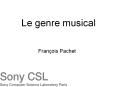 Le genre musical PowerPoint PPT Presentation
