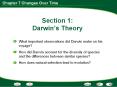 Section 1: Darwin PowerPoint PPT Presentation