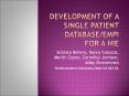 Development of a Single Patient Database/EMPI for a Hie PowerPoint PPT Presentation