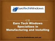 Cost Efficient Windows