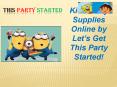 Kids Party Accessories PowerPoint PPT Presentation