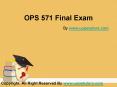 OPS 571 Final Exam Latest UOP Course Assignments