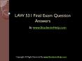 LAW 531 Final Exam Latest University of Phoenix Tutoring PowerPoint PPT Presentation
