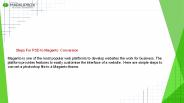 PSD to Magento Conversion