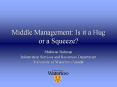 Middle Management: Is it a Hug or a Squeeze? PowerPoint PPT Presentation