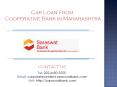 Car loan from Cooperative Bank Maharashtra | Saraswat Bank PowerPoint PPT Presentation