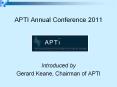 APTI Annual Conference 2011 PowerPoint PPT Presentation