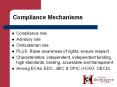 Compliance Mechanisms PowerPoint PPT Presentation