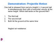 Demonstration: Projectile Motion