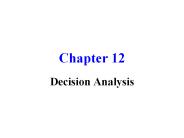 Decision Analysis