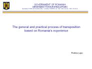 GOVERNMENT OF ROMANIA